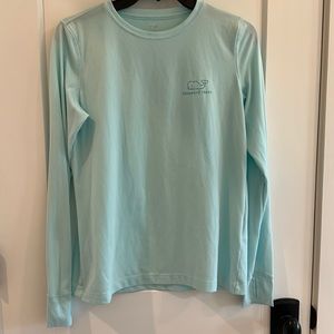 Vineyard Vines Sea foam green performance long sleeve